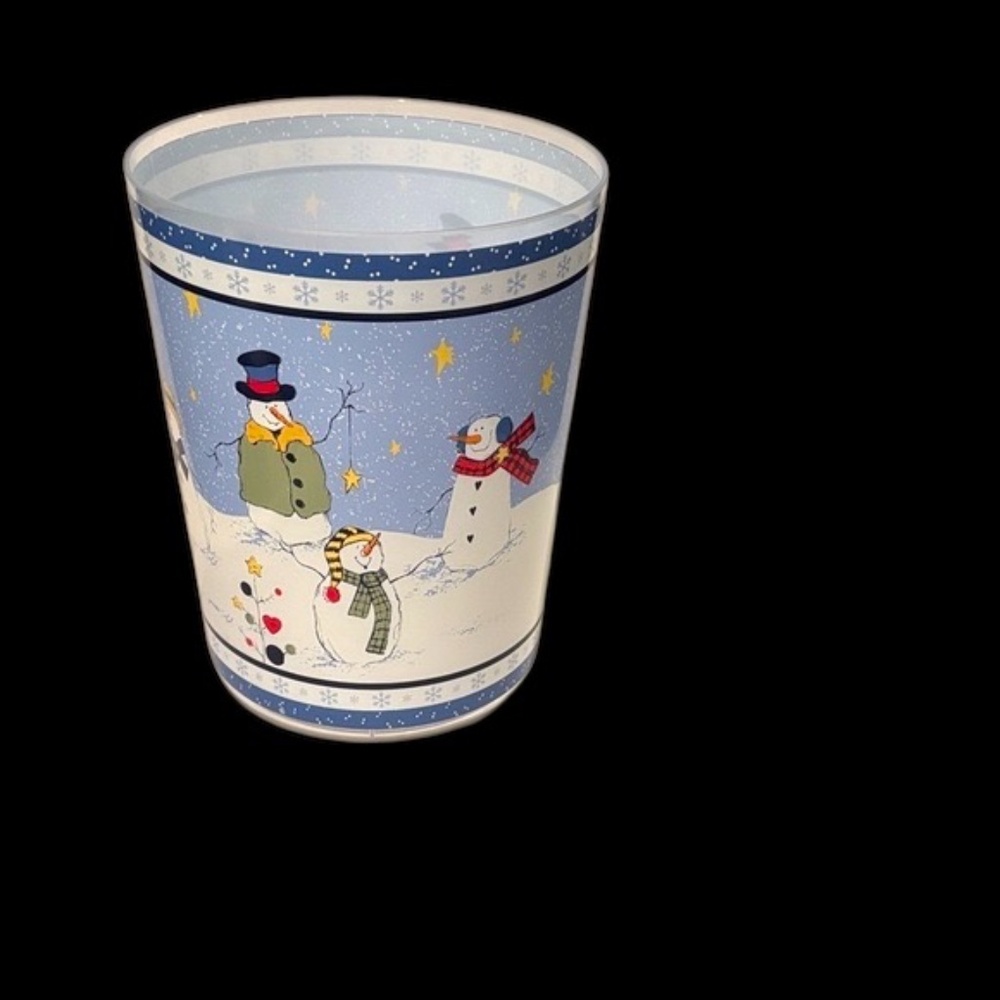 Snowman Themed Wastebasket